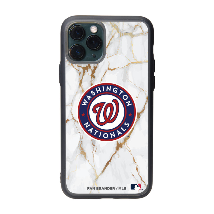 Fan Brander Slate series Phone case with Washington Nationals White Marble design