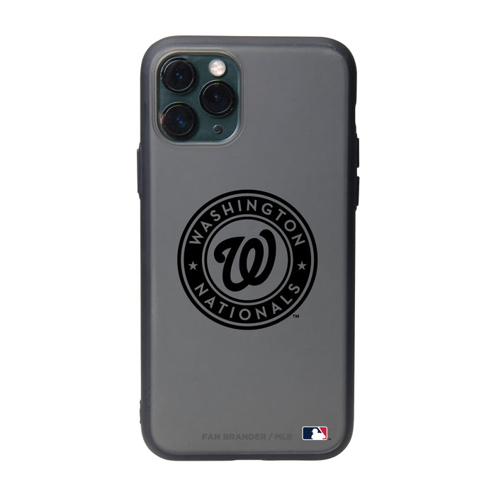 Fan Brander Slate series Phone case with Washington Nationals Primary Logo in Black