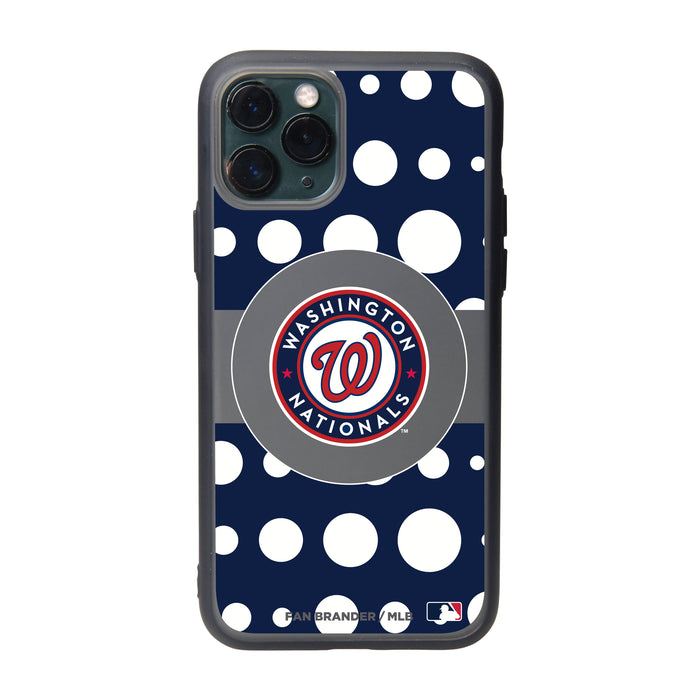 Fan Brander Slate series Phone case with Washington Nationals Primary Logo with Polka Dots