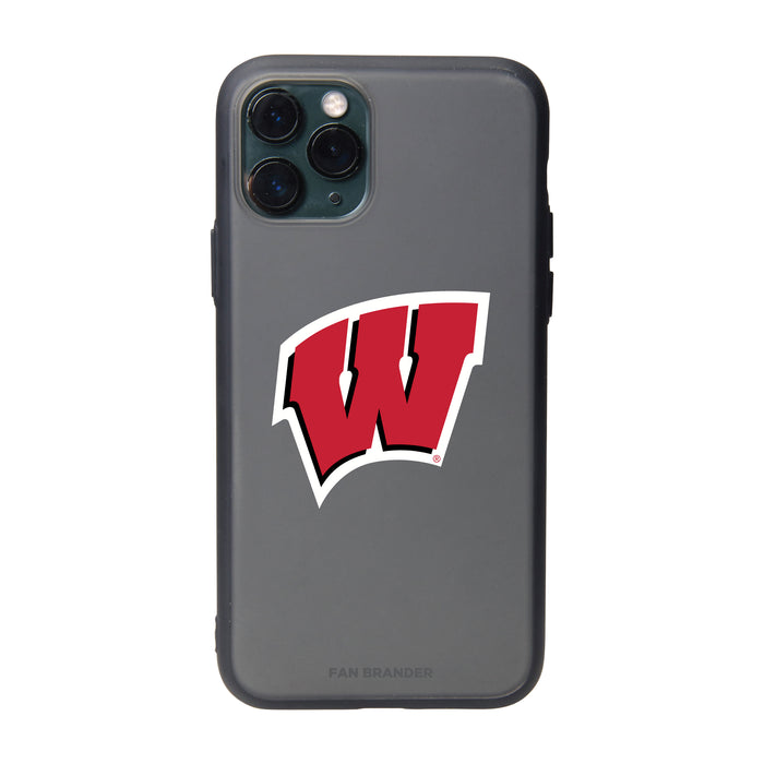 Fan Brander Slate series Phone case with Wisconsin Badgers Primary Logo