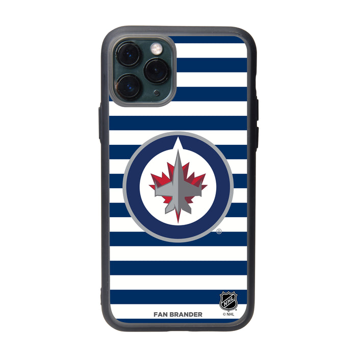 Fan Brander Slate series Phone case with Winnipeg Jets Stripes