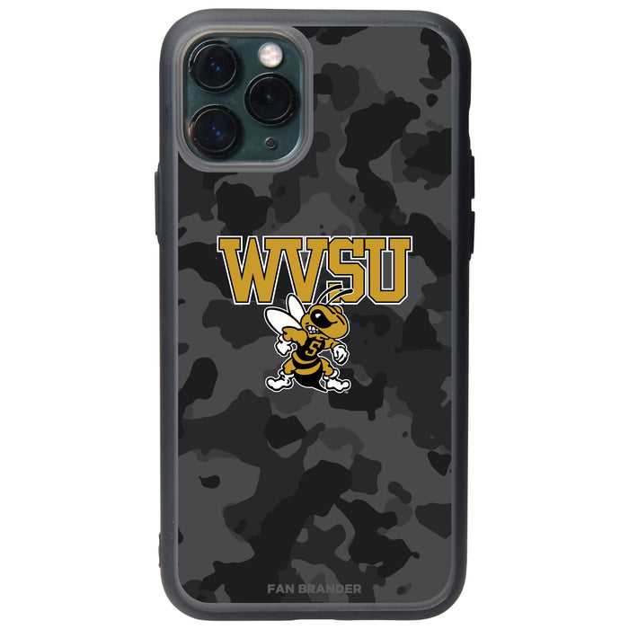 Fan Brander Slate series Phone case with West Virginia State Univ Yellow Jackets Urban Camo design