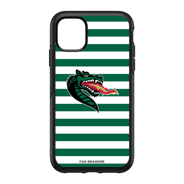 OtterBox Black Phone case with UAB Blazers Primary Logo and Striped Design