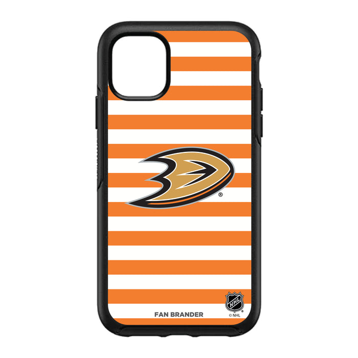 OtterBox Black Phone case with Anaheim Ducks Stripes
