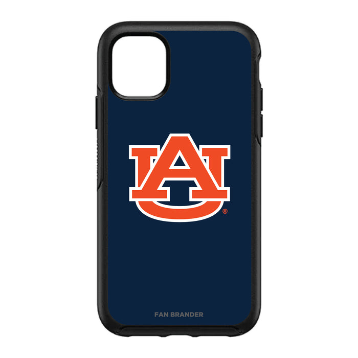 OtterBox Black Phone case with Auburn Tigers Primary Logo with Team Background