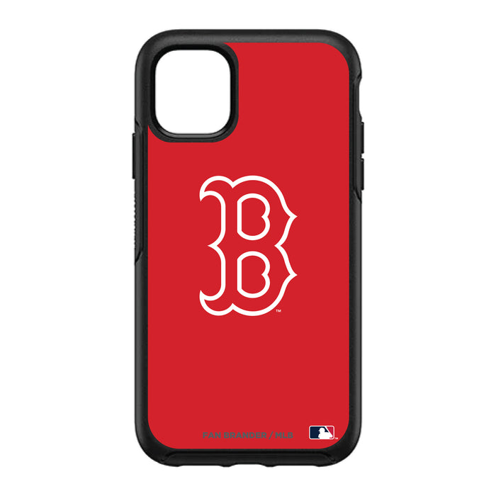 OtterBox Black Phone case with Boston Red Sox Primary Logo and Team Background
