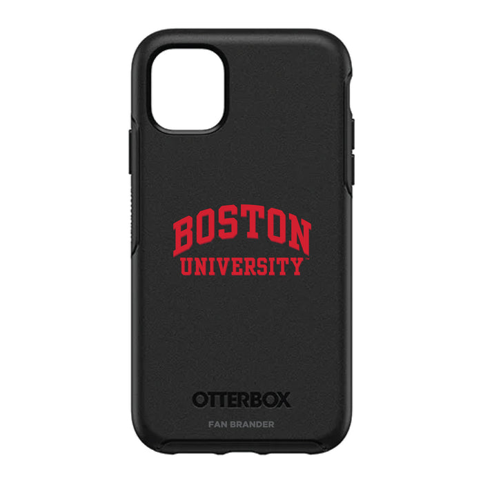 OtterBox Black Phone case with Boston University Primary Logo