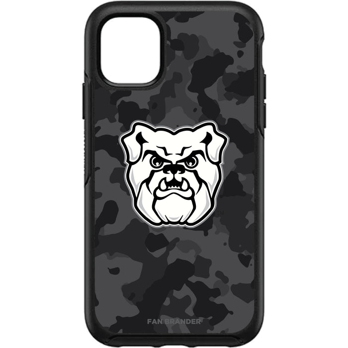 OtterBox Black Phone case with Butler Bulldogs Urban Camo Background