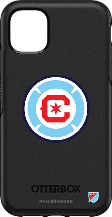 OtterBox Black Phone case with Chicago Fire Primary Logo