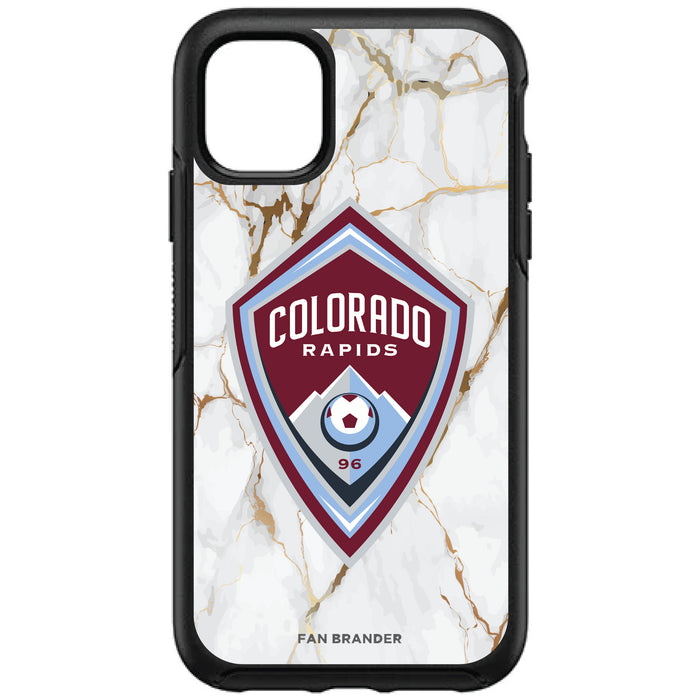 OtterBox Black Phone case with Colorado Rapids White Marble Design