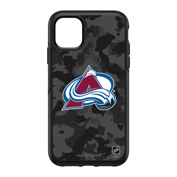 OtterBox Black Phone case with Colorado Avalanche Urban Camo design