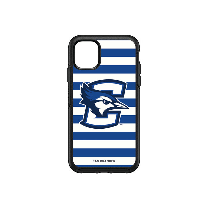 OtterBox Black Phone case with Creighton University Bluejays Tide Primary Logo and Striped Design