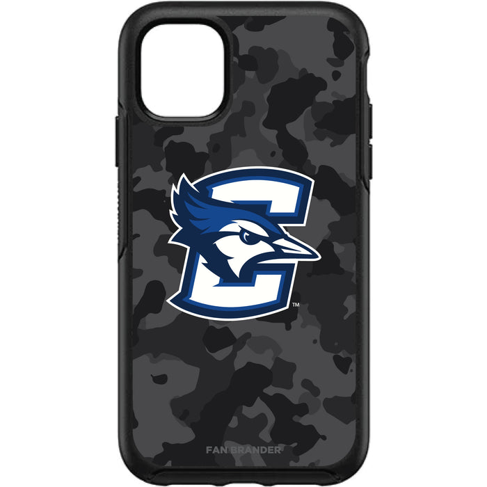 OtterBox Black Phone case with Creighton University Bluejays Urban Camo Background