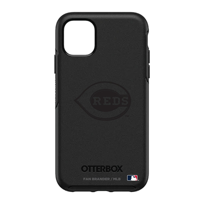 OtterBox Black Phone case with Cincinnati Reds Primary Logo in Black