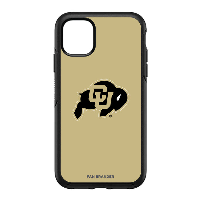 OtterBox Black Phone case with Colorado Buffaloes Primary Logo with Team Background
