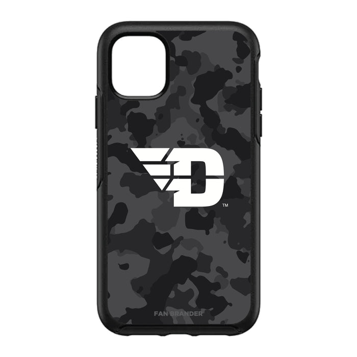 OtterBox Black Phone case with Dayton Flyers Urban Camo Background