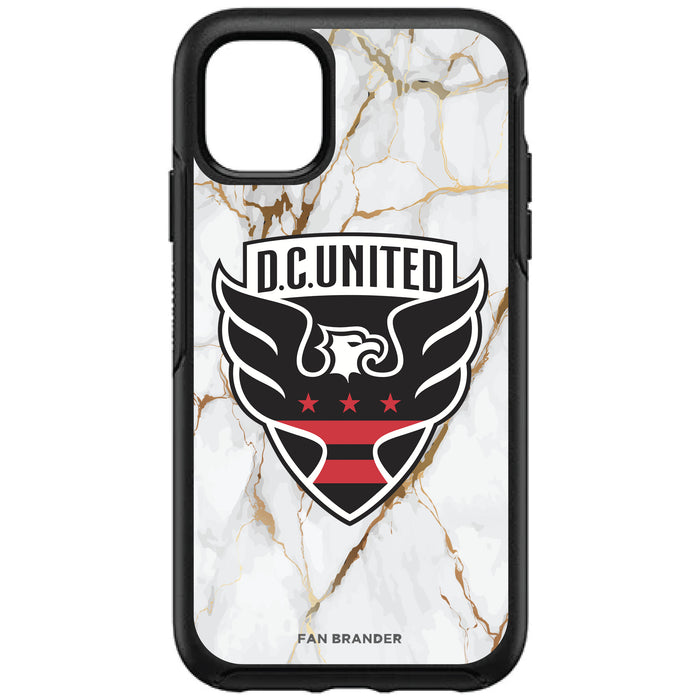 OtterBox Black Phone case with D.C. United White Marble Design