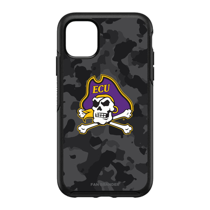 OtterBox Black Phone case with East Carolina Pirates Urban Camo Background