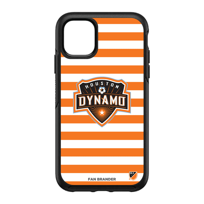 OtterBox Black Phone case with Houston Dynamo Stripes