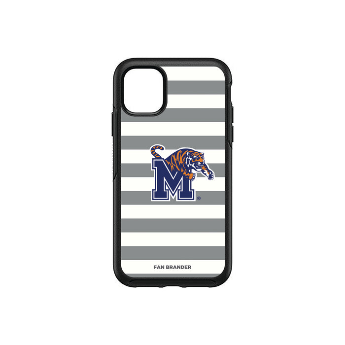 OtterBox Black Phone case with Memphis Tigers Tide Primary Logo and Striped Design