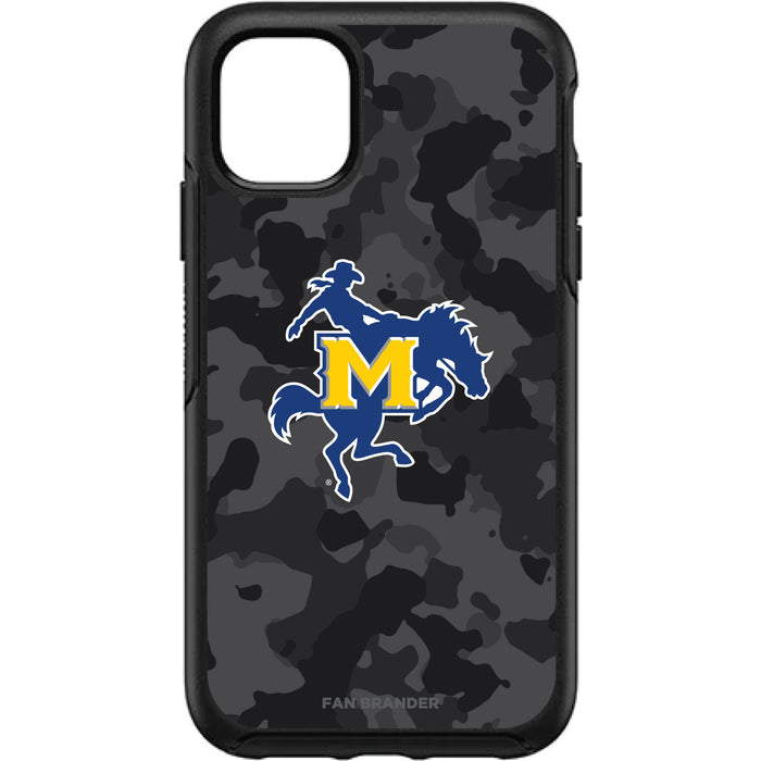 OtterBox Black Phone case with McNeese State Cowboys Urban Camo Background