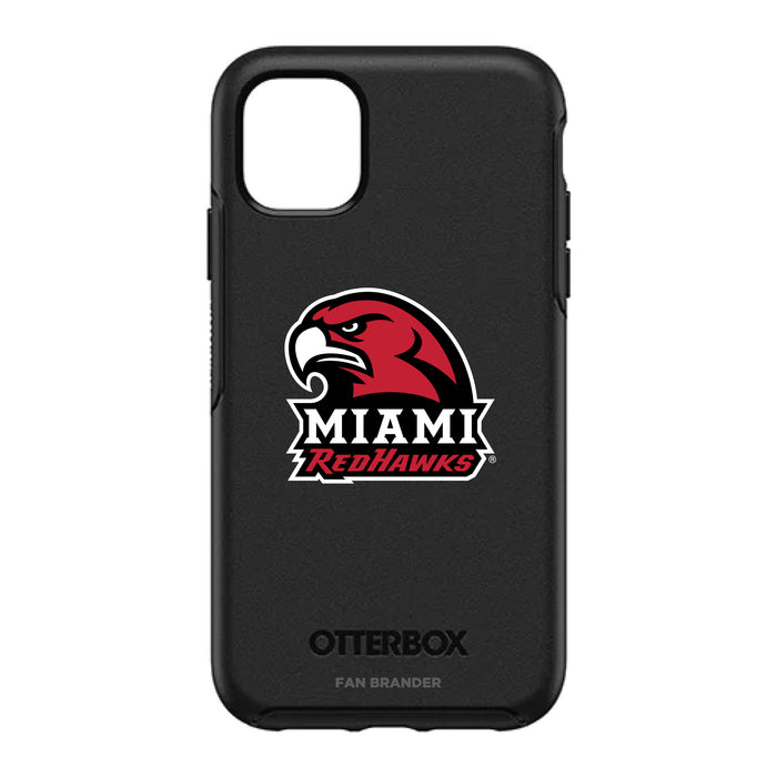 OtterBox Black Phone case with Miami University RedHawks Secondary Logo