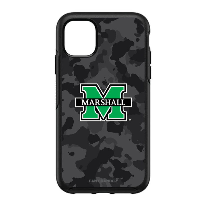 OtterBox Black Phone case with Marshall Thundering Herd Urban Camo Background