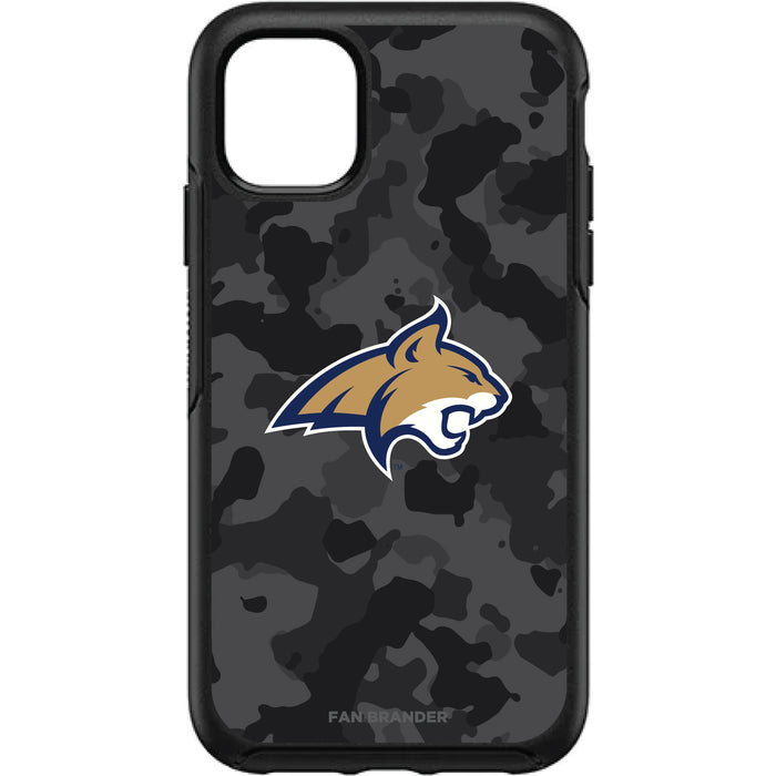 OtterBox Black Phone case with Montana State Bobcats Urban Camo Background