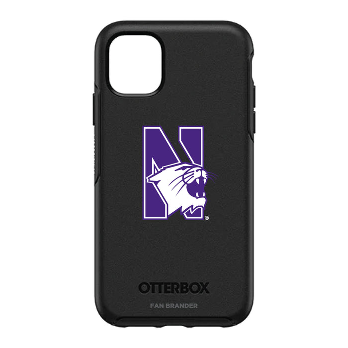 OtterBox Black Phone case with Northwestern Wildcats Secondary Logo