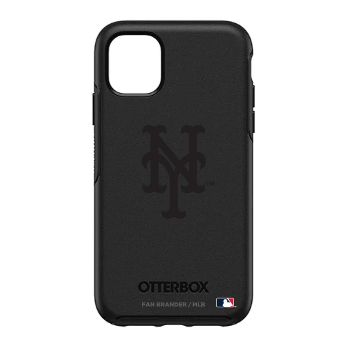 OtterBox Black Phone case with New York Mets Primary Logo in Black