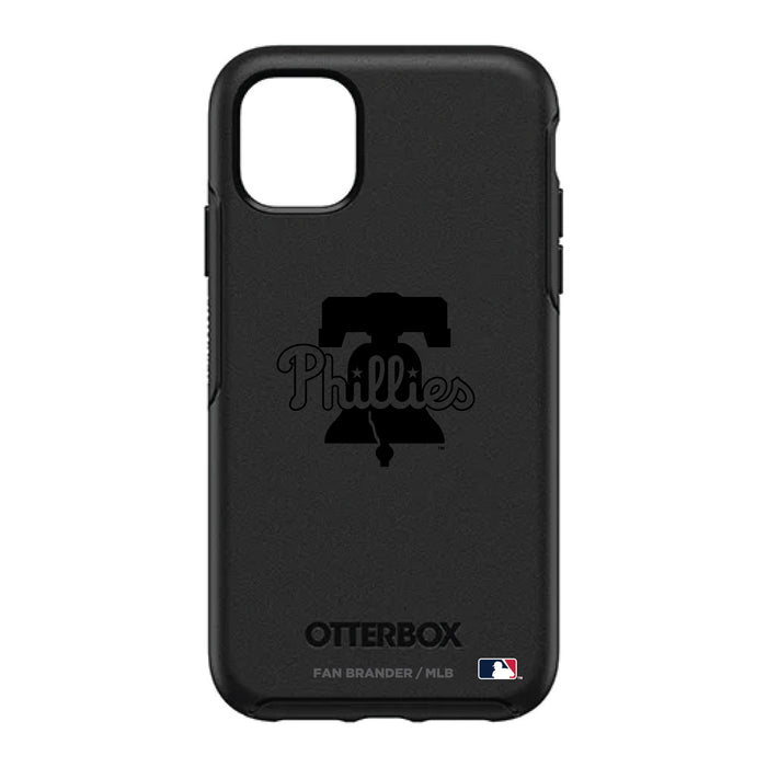 OtterBox Black Phone case with Philadelphia Phillies Primary Logo in Black