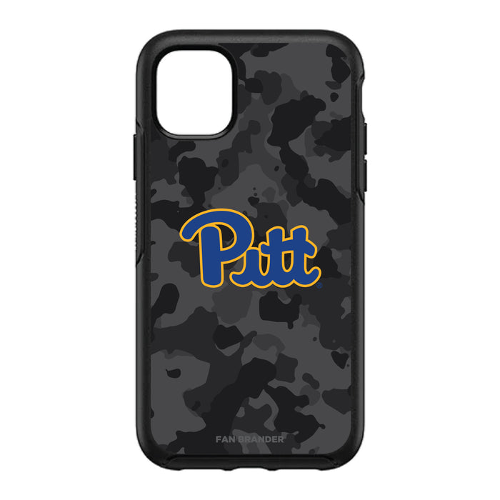 OtterBox Black Phone case with Pittsburgh Panthers Urban Camo Background