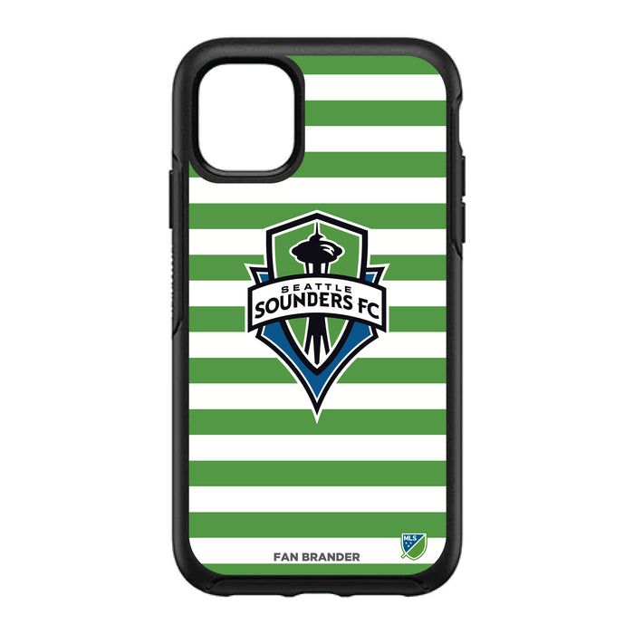 OtterBox Black Phone case with Seatle Sounders Stripes