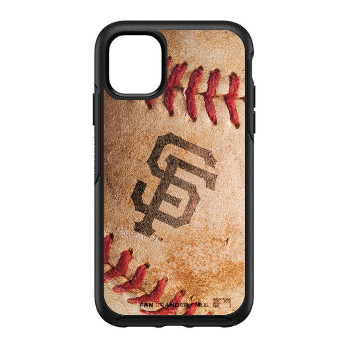 OtterBox Black Phone case with San Francisco Giants Primary Logo and Baseball Design