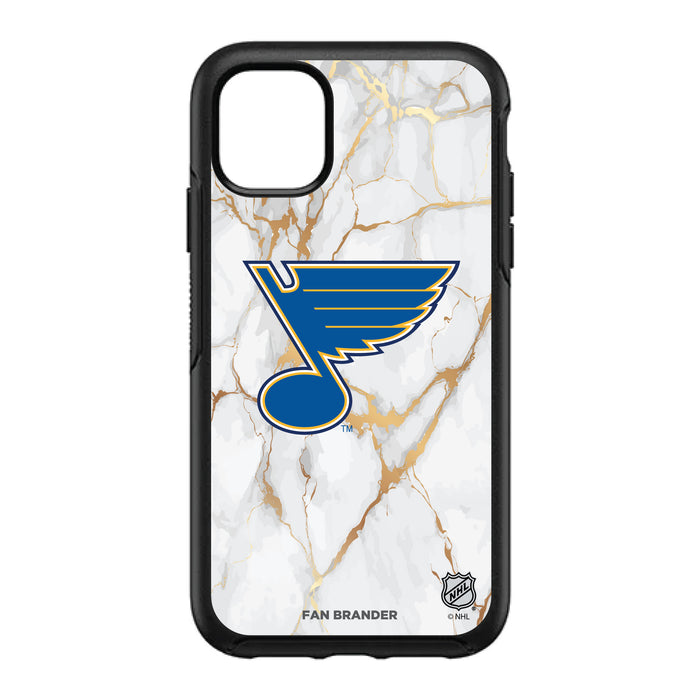 OtterBox Black Phone case with St. Louis Blues White Marble design