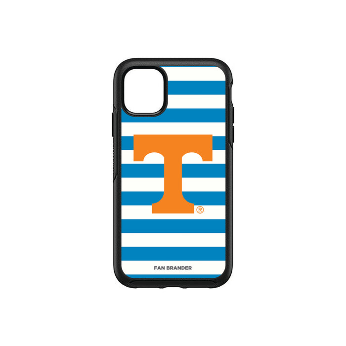 OtterBox Black Phone case with Tennessee Vols Tide Primary Logo and Striped Design