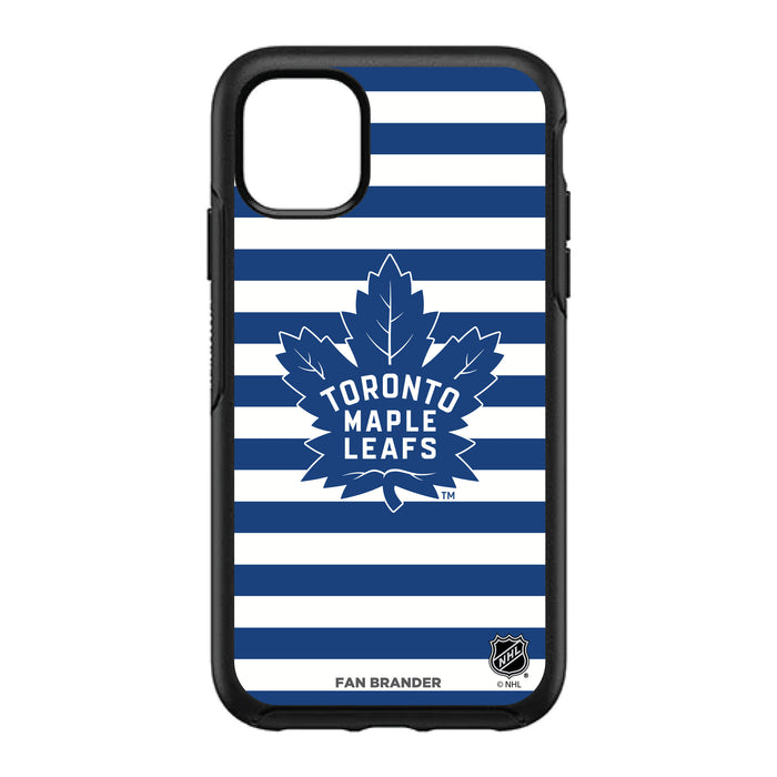 OtterBox Black Phone case with Toronto Maple Leafs Stripes