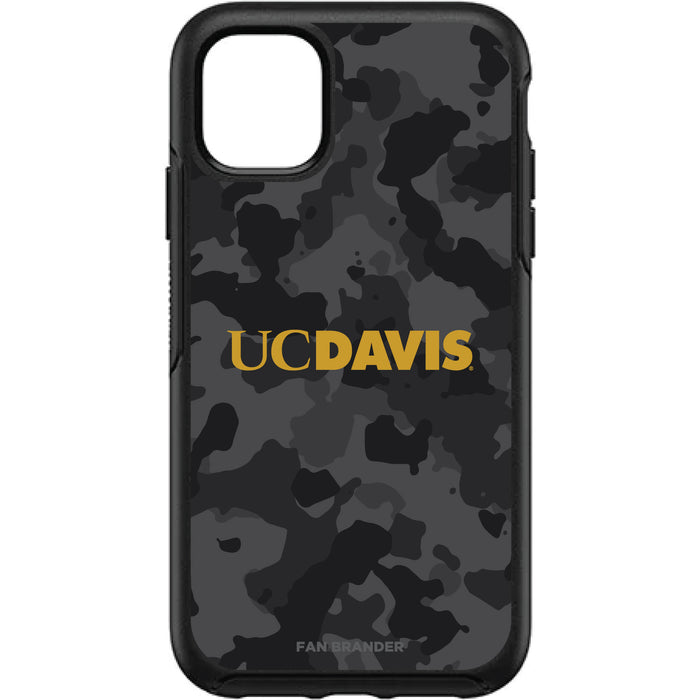 OtterBox Black Phone case with UC Davis Aggies Urban Camo Background