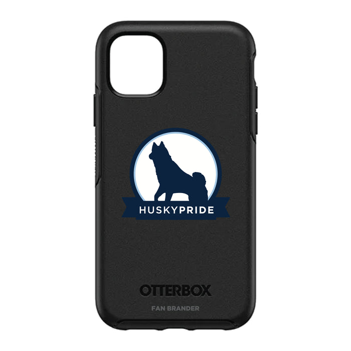 OtterBox Black Phone case with Uconn Huskies Secondary Logo