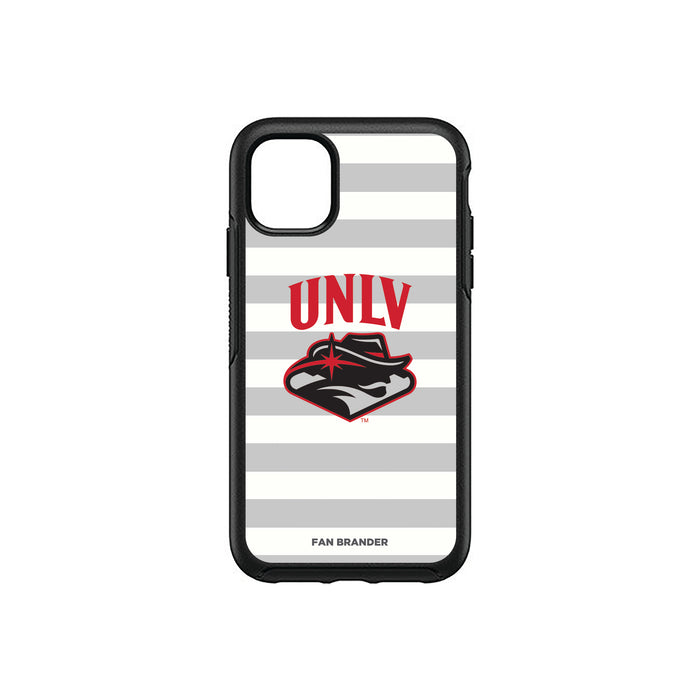 OtterBox Black Phone case with UNLV Rebels Tide Primary Logo and Striped Design
