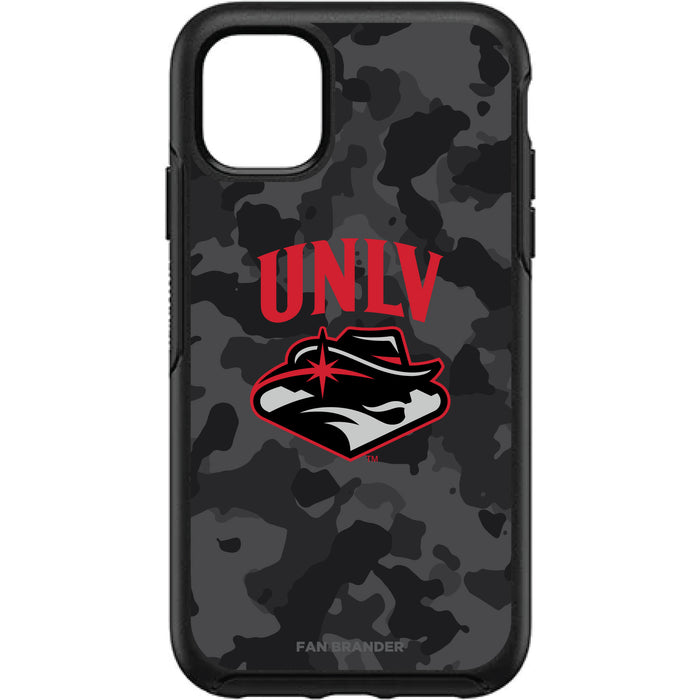 OtterBox Black Phone case with UNLV Rebels Urban Camo Background
