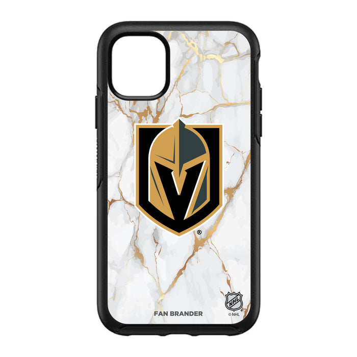 OtterBox Black Phone case with Vegas Golden Knights White Marble design