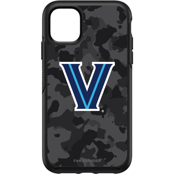 OtterBox Black Phone case with Villanova University Urban Camo Background