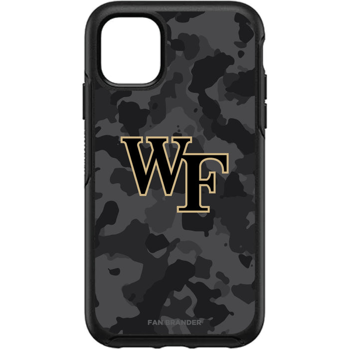 OtterBox Black Phone case with Wake Forest Demon Deacons Urban Camo Background
