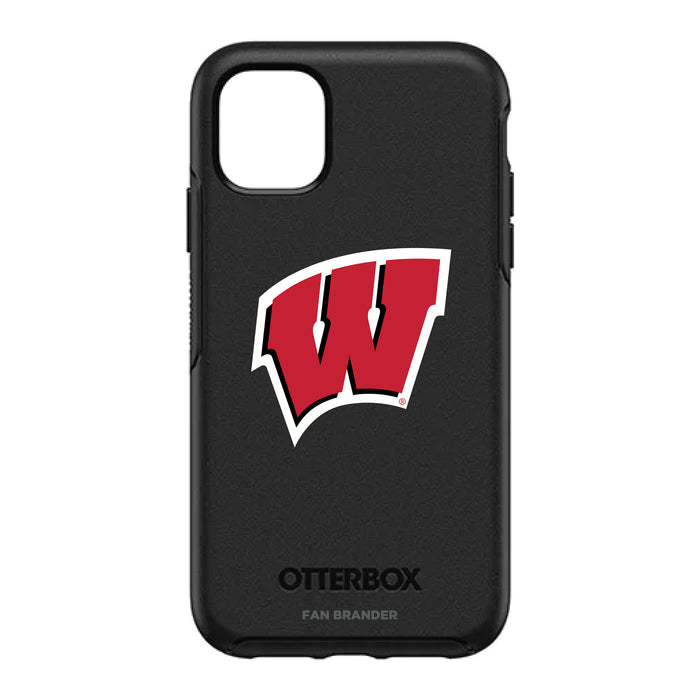 OtterBox Black Phone case with Wisconsin Badgers Primary Logo