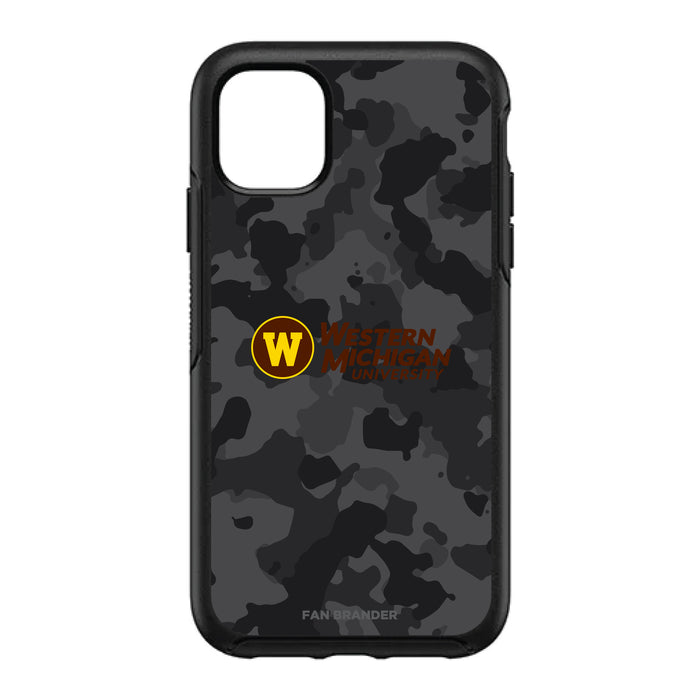 OtterBox Black Phone case with Western Michigan Broncos Urban Camo Background