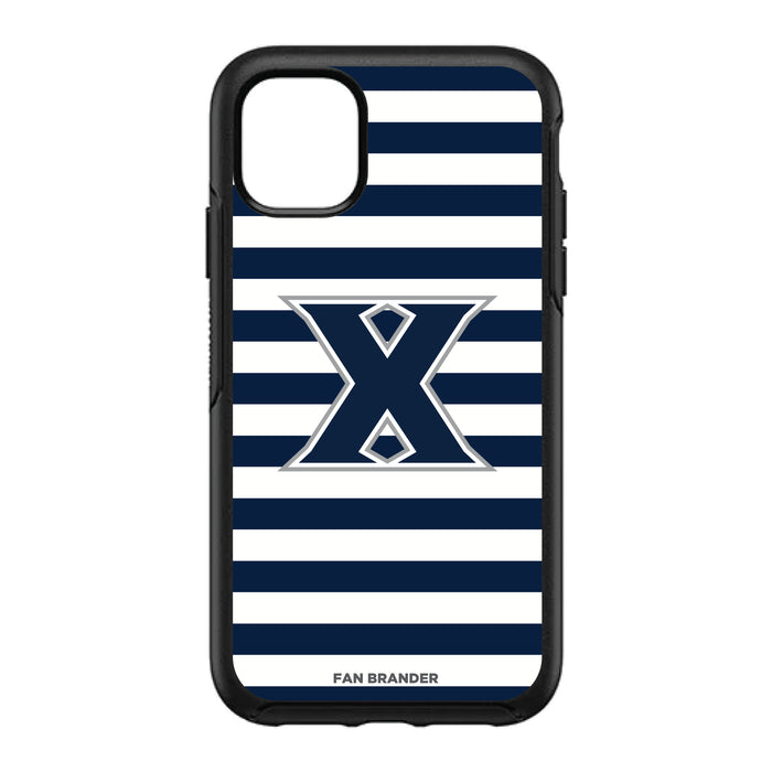 OtterBox Black Phone case with Xavier Musketeers Primary Logo and Striped Design