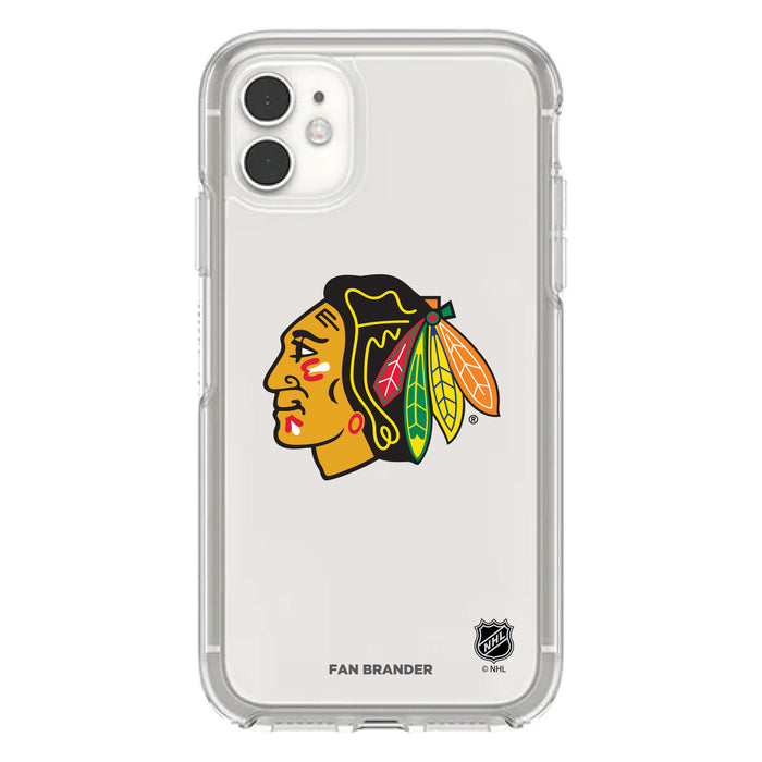 OtterBox Clear Symmetry Phone case with Chicago Blackhawks Primary Logo