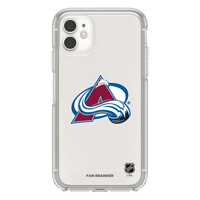 OtterBox Clear Symmetry Phone case with Colorado Avalanche Primary Logo