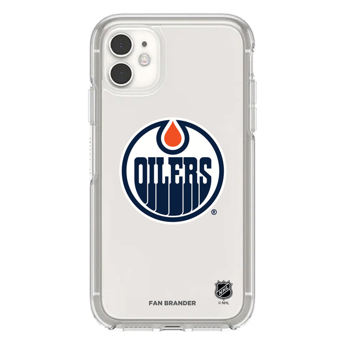OtterBox Clear Symmetry Phone case with Edmonton Oilers Primary Logo